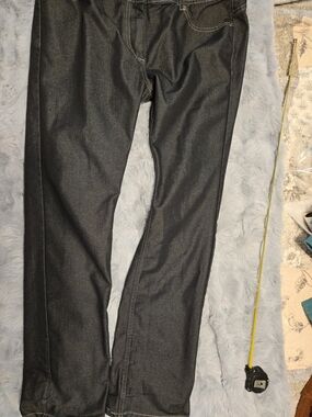 McDonald's Employee Uniform Jeans Women's 12-R Black Denim Work Pants MC212